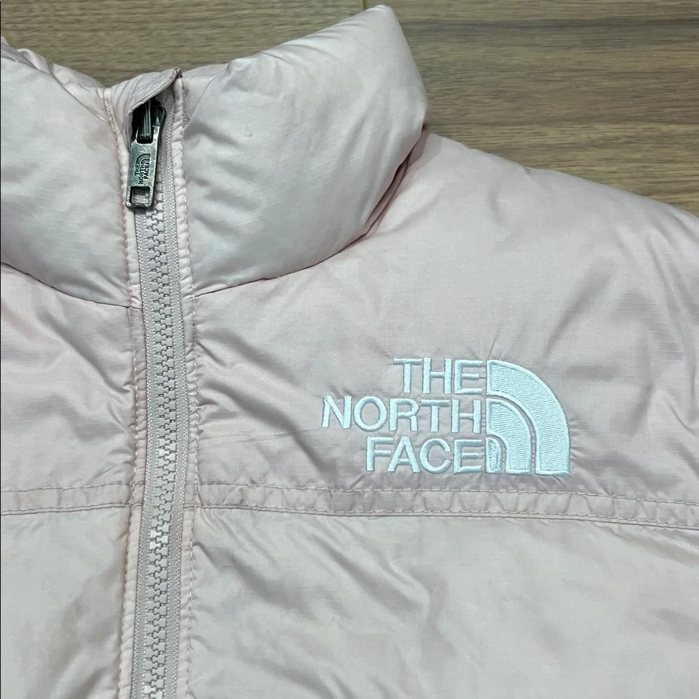 The North Face Retro Nuptse Jacket 700 Down in Pink Moss Size Medium (10-12)